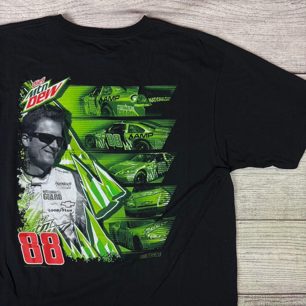 2012 Dale Earnhardt Jr. Mountain Dew Nascar Racing T-shirt
